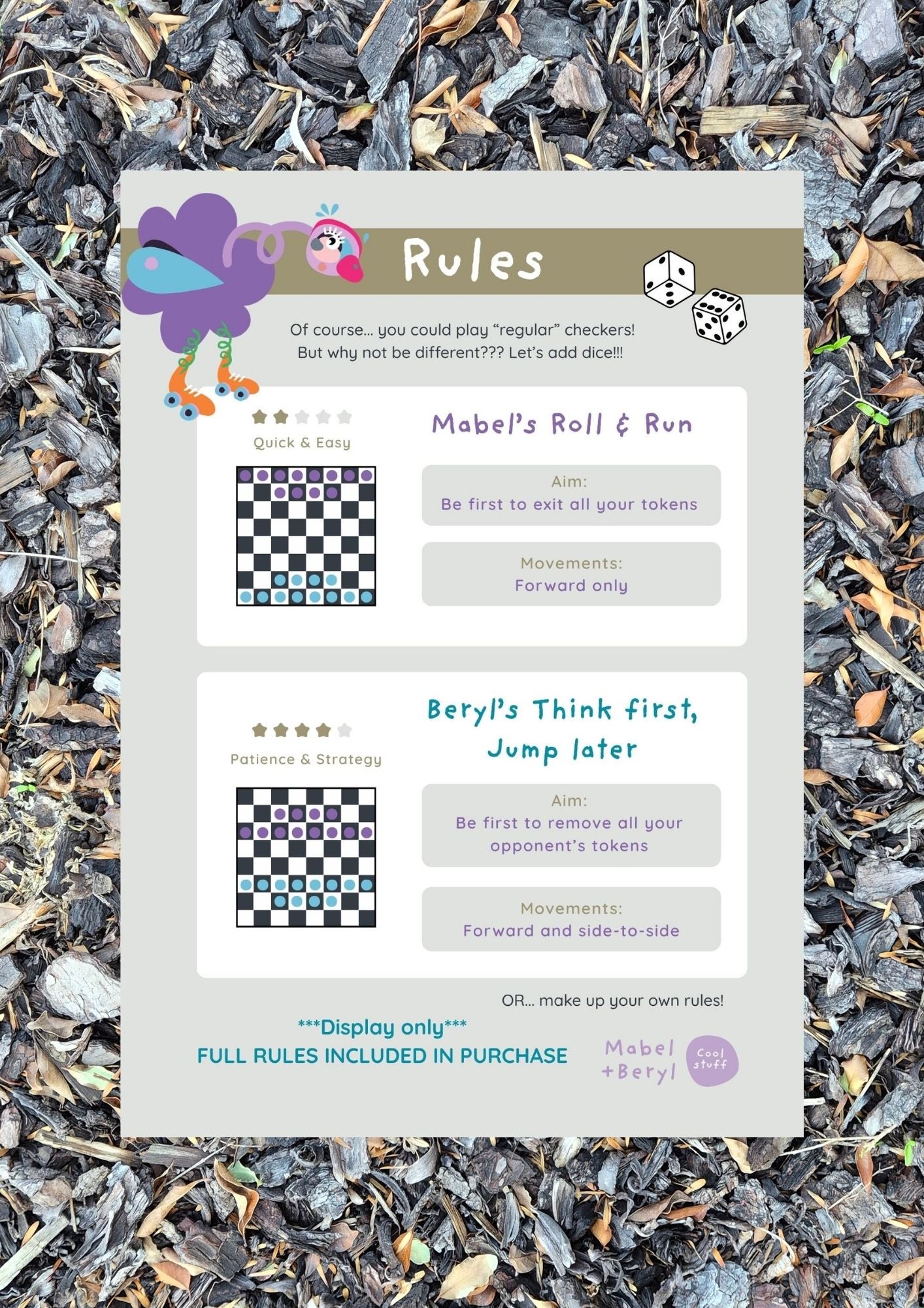 'Check Check' 3-in-1 Not-Just-Checkers
