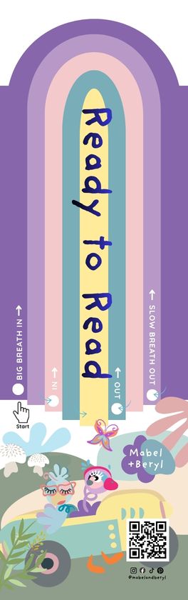 'Ready to Read' Oversized Bookmarks with Calm-Down Prompts