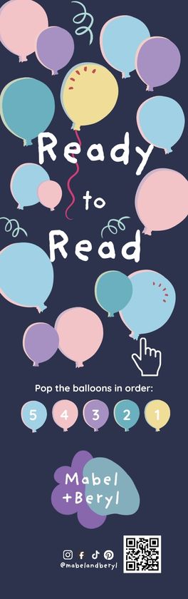 'Ready to Read' Oversized Bookmarks with Calm-Down Prompts