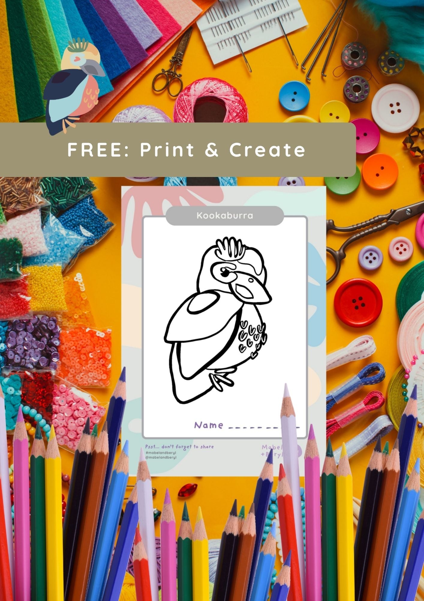 Bush Friends - FREE Colouring Pack 'Noisy Neighbourhood'