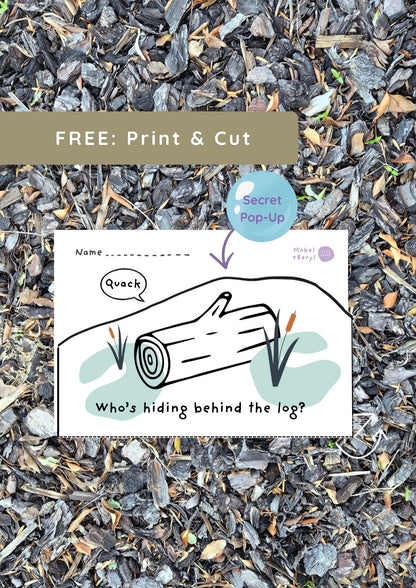 Print and Cut - Quacking Frog Pop-Up