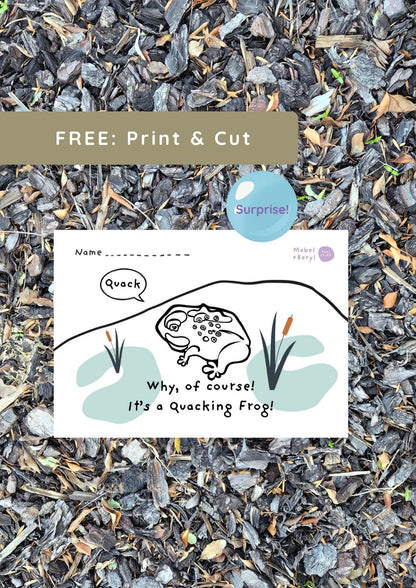 Print and Cut - Quacking Frog Pop-Up